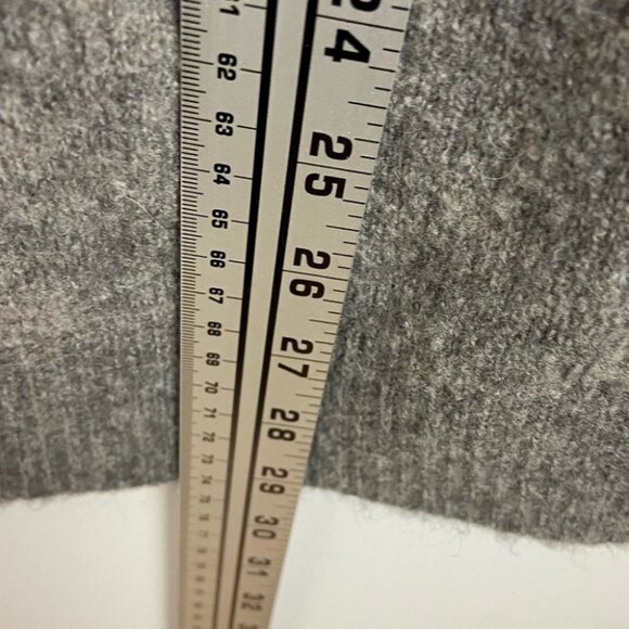 Anthropologie Alpaca Wool Boulders Grey V-Neck Knit Sweater Size XS Bohemian Top - Picture 13 of 13